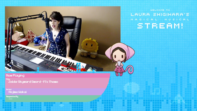 Video game composer Laura Shigihara performs "Fi's Theme" from Zelda Skyward Sword