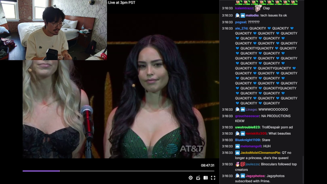 Charming Jo explains how he vomited before performing at the Streamer Awards