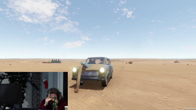 Will, Cyr, and Spaceboy play the Flinstones driving simulator