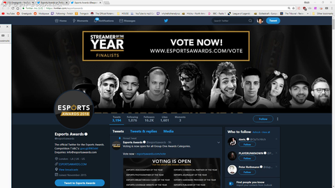 Greek's opinion on the E-sports streamer of the year choices.
