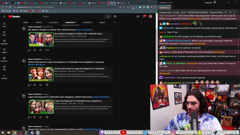 Hasan discovers a Vietnamese group that has been buying and botting Youtube channels to reupload his, xQc's, and MoistCritikal's clips, and DMCAing other fan channels