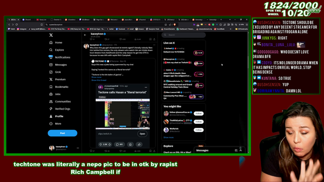 Kaceytron claims that Tectone is a product of nepotism and suggests that it's only a matter of time before he finds himself in a controversy like rich campbell