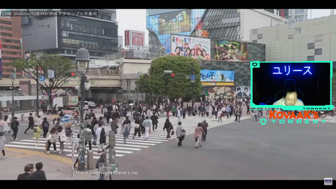 Viewer from Japan came to the Shibuya Crossing to do Euriece's emote and wave on the Live Camera YouTube stream