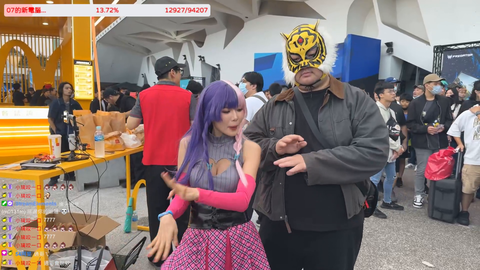 Tier 3 sub is taken by surprise when the streamer gets too close