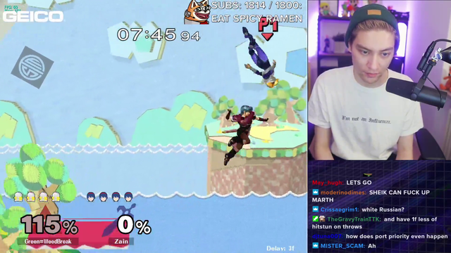 Leffen edgehogs Zain twice in a row
