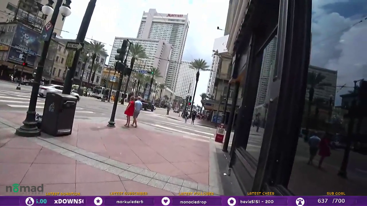 Lady makes a HARD smack while crossing street monkaS