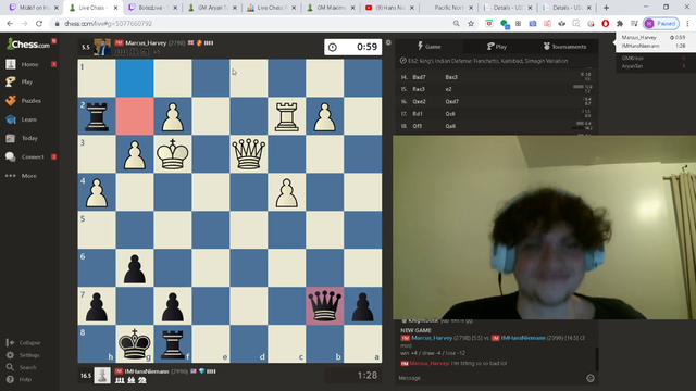 Hans hitting 3000 elo