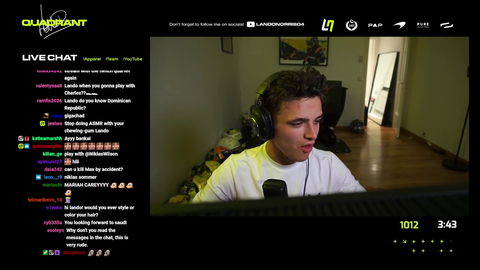 F1 driver Lando Norris shares his strat for the next race