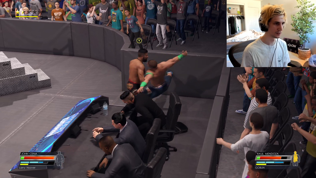 xqc plays WWE 2k22 with randoms 😂