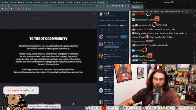 OTK is officially an org now