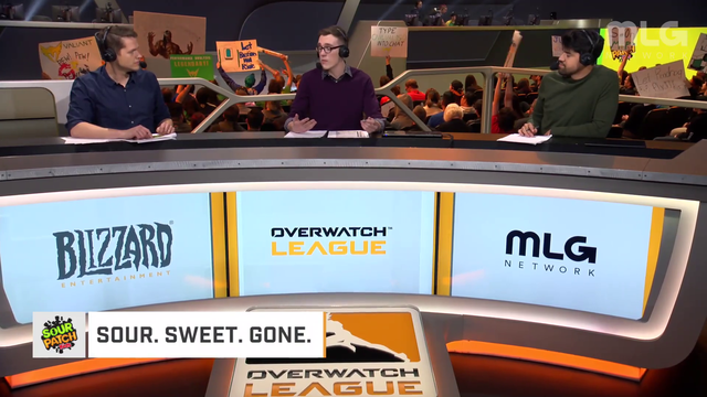 Mercy healbot raids the Overwatch League desk