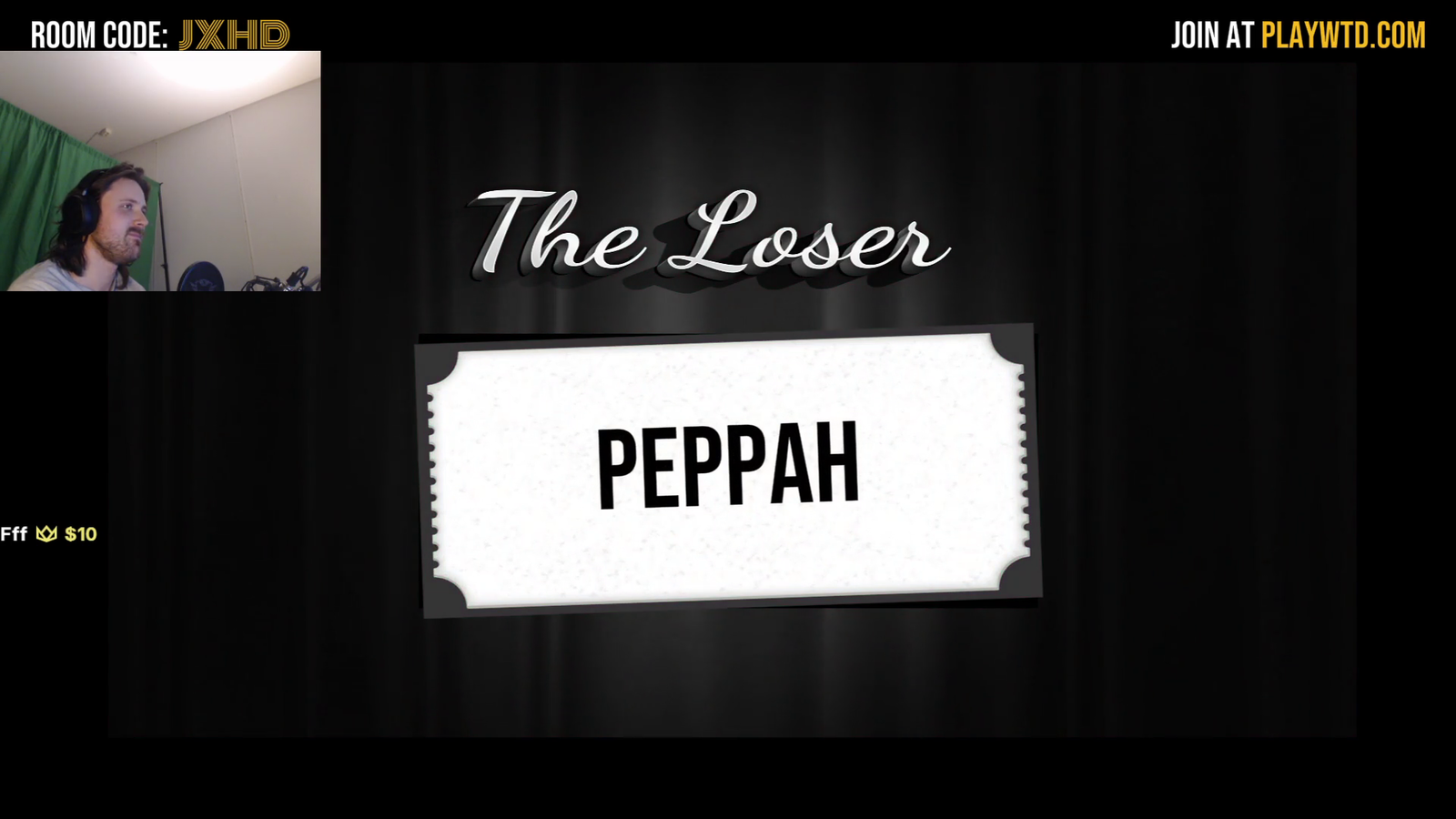 Party game randomly insults Peppah accurately