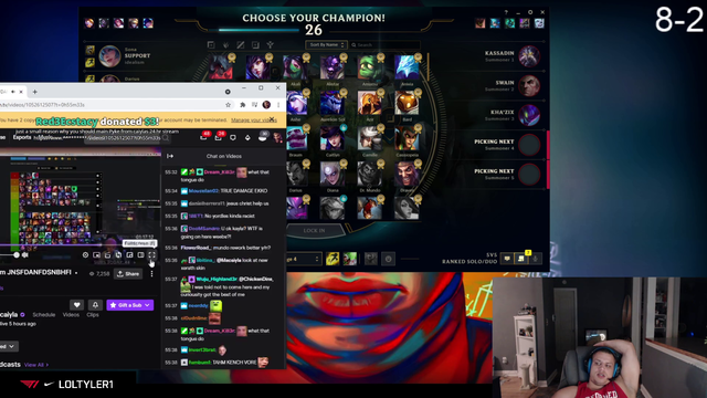Tyler1 checks in on Macaiyla's 24-hour live stream
