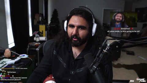 Esfand on Nick after finding out about the breakup