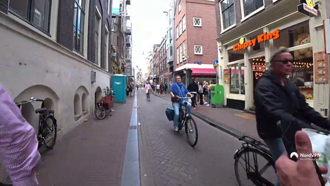 Knuts GF got almost ran over by a bike