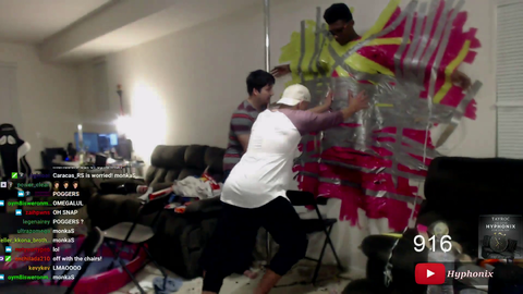 HYPHONIX HANGS BLACK UP ON THE WALL WITH DUCT TAPE!