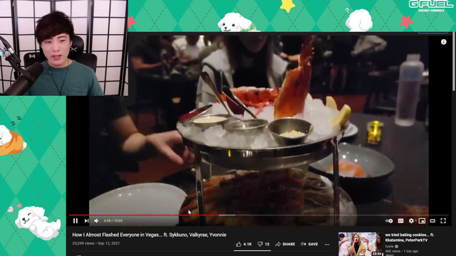 Sykkuno's philosophy on food