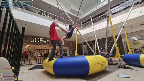 Mall guy yeets ExtraEmily