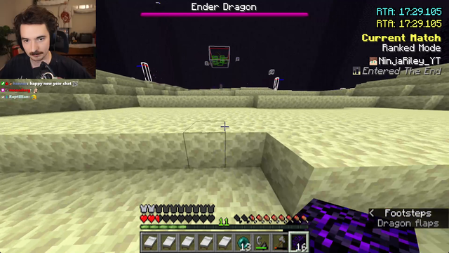 Streamer Kills Ender Dragon