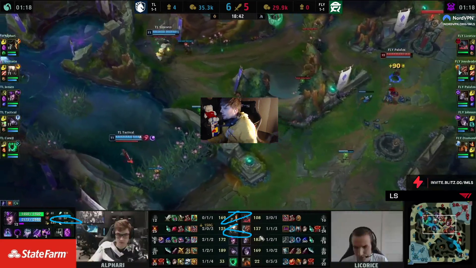 LS Forgets To Move Facecam Almost 20 Minutes Into The Game