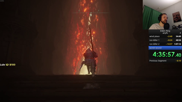 forsen gets encouraging dono while going 4 days without finishing a single speedrun in Elden Ring