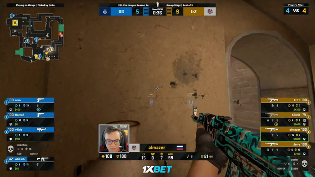 CSGO pro's mouse stops working mid-round