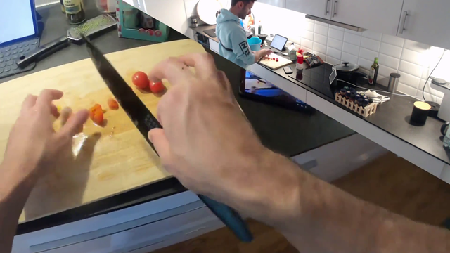 Soy swede using a sharp object for the first time