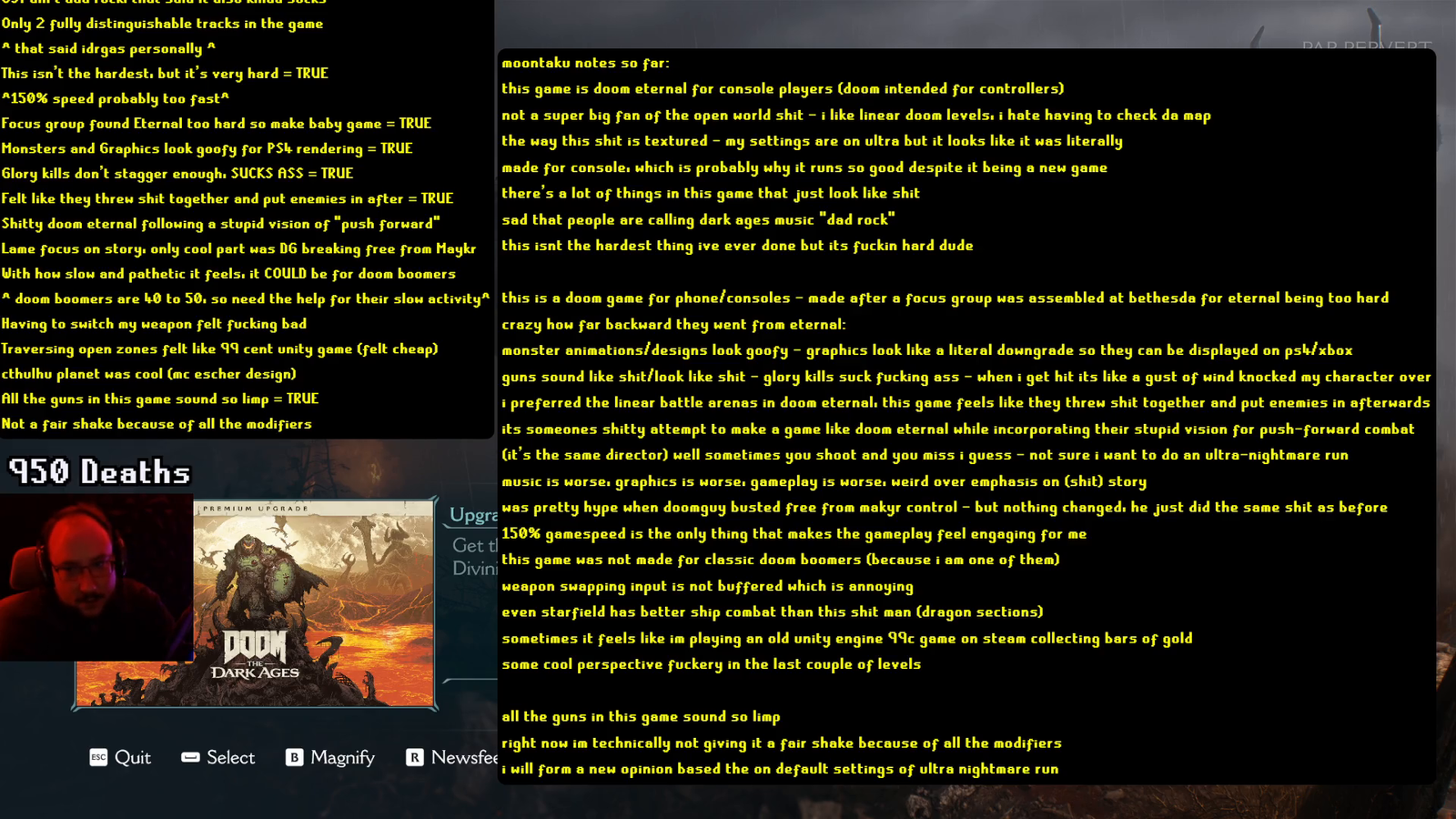 MoonMoon Rates DOOM: The Dark Ages