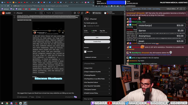 Hasan reveals why you shouldn't ever take anything he says seriously... ever