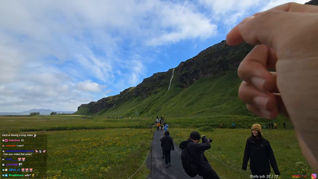 Waterfall in Iceland