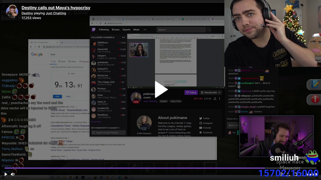 Mizkif calls Maya, reacting to Destiny's reaction to Maya's reaction to Destiny's Fed leak stream