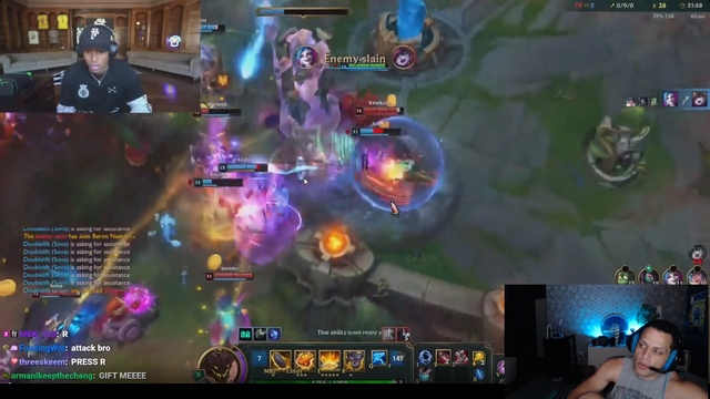 Tyler watches the play of the year