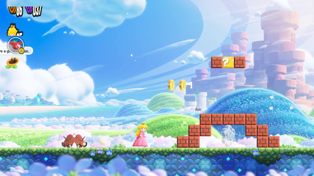 Vinny has a personalized copy of Super Mario Wonder