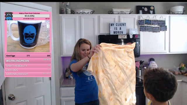 5 year old becomes a burrito