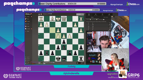 The Chess channel tunes into QTCinderella's stream for her commentary