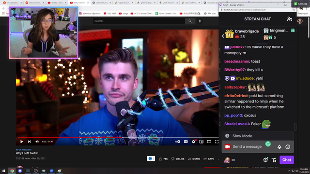Poki on Youtube "caring" about Ludwig