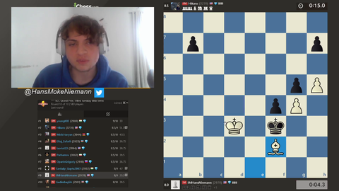 Hikaru knocks out Hans in Chess.com Tournament