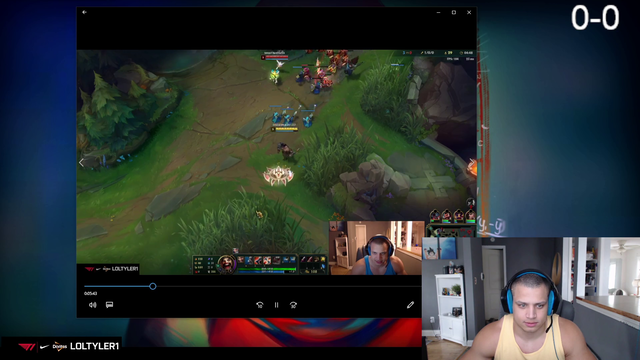 tyler commentates his offline recorded pretend stream game