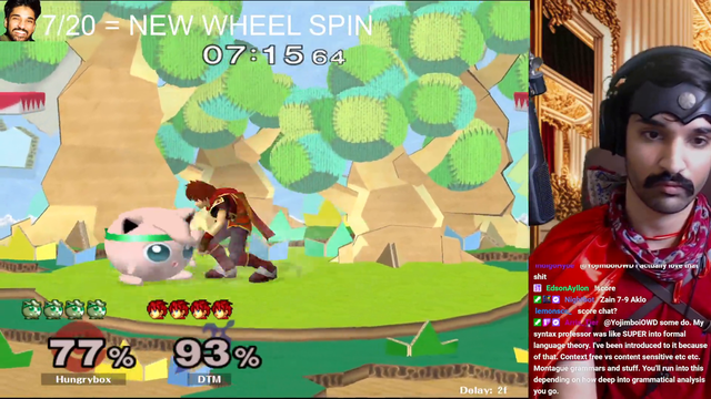Zain 4 stocks Hungrybox with Roy while wearing Roy cosplay