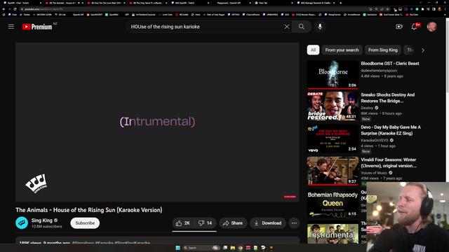 Quin69 shows off his singing skills