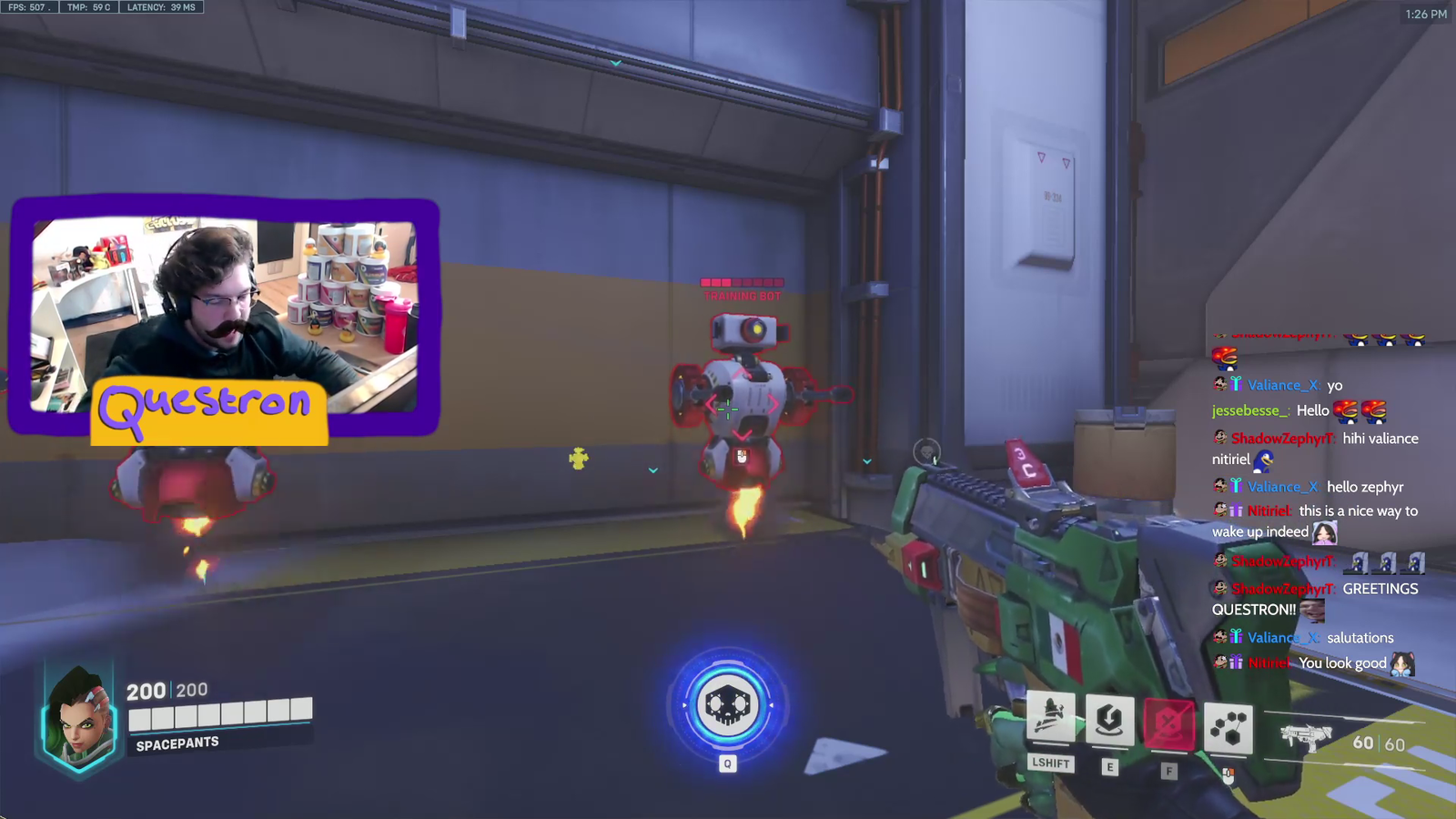 Questron dabs without a head