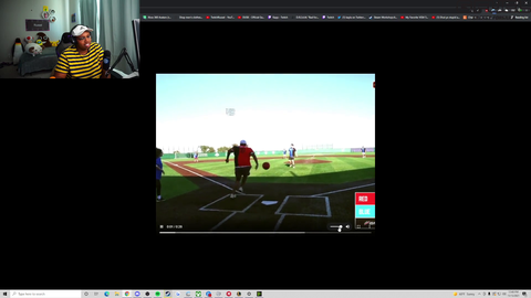 Russel watches his massive injury after it happened