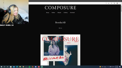 BrookeAB Cover of Composure Magazine