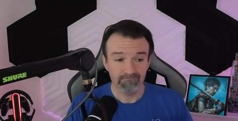 Elderly TCG streamer rages about getting clipped for being bad at video games.
