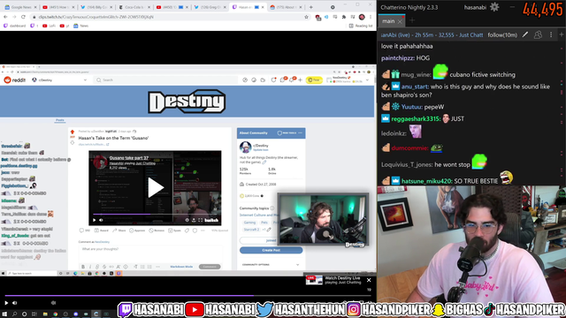Hasan responds to Destiny's take and brings up his past Tweet