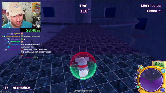 Atrioc hits an insane play in monkey ball