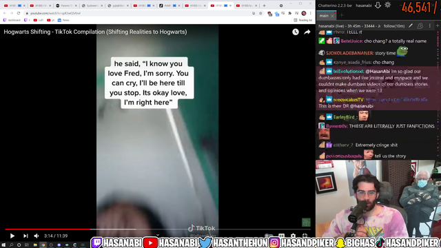 Hasan reality-shifted to date the asian girl from Harry Potter as a kid