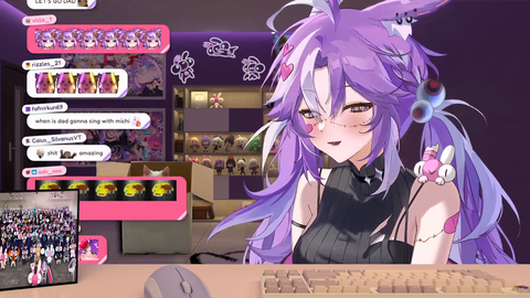 Indonesian VTuber Michi asks her dad to sing "My Way" on stream for the first time
