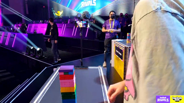 Soda DIESOFCRINGE on stage at Twitch Rivals