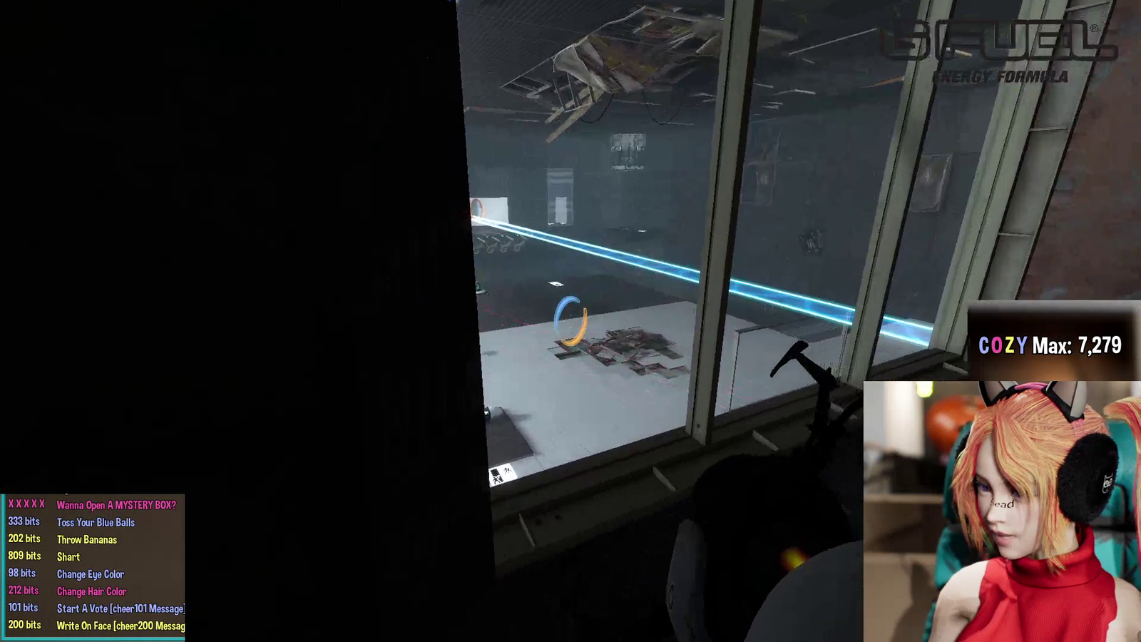 What can break through the glass..